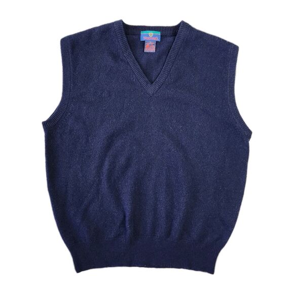 Woodward Sweater Vest Mens L Lambswool‎ Career Preppy Eclectic Business Casual - Picture 1 of 5